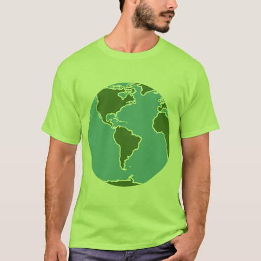 Kawaii Rave Planet Earth T-shirt (Voorkant)