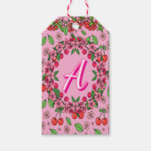 Kawaii Red Cherry Vibes Cute Girly Aesthetic Cadeaulabel (Voorkant)