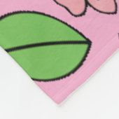 Kawaii Red Cherry Vibes Cute Girly Aesthetic Fleece Deken (Hoek)