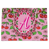 Kawaii Red Cherry Vibes Cute Girly Aesthetic Groot Cadeauzakje (Voorkant)