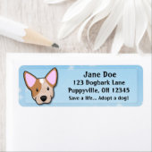 Kawaii Red Heeler Etiket (Insitu)