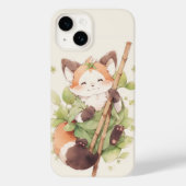 Kawaii Red Panda Hold Stick Case-Mate iPhone Case (Achterkant)