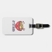 Kawaii Red Ramen Bowl Bagagelabel (Voorkant horizontaal)