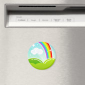 Kawaii Regenboog en Cloud Leuke Magneet (Insitu (Vaatwasser))