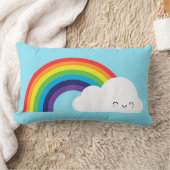 Kawaii Regenboog Kussen (Deken)