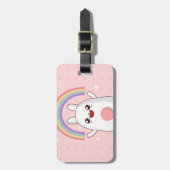 Kawaii regenboogklier bagagelabel (Voorkant verticaal)
