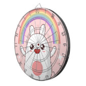 Kawaii regenboogklier dartbord (Voorkant Rechts)