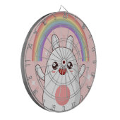 Kawaii regenboogklier dartbord (Voorkant Links)