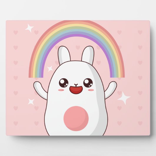 Kawaii regenboogklier fotoplaat (Voorkant)