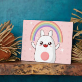 Kawaii regenboogklier fotoplaat (Zijkant)