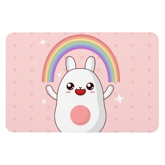 Kawaii regenboogklier magneet (Horizontaal)