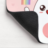 Kawaii regenboogklier muismat (Hoek)