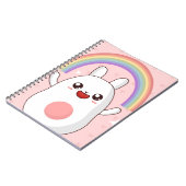 Kawaii regenboogklier notitieboek (Linkerzijde)