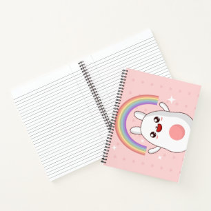 Kawaii regenboogklier notitieboek