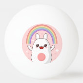 Kawaii regenboogklier pingpongbal (Achterkant)