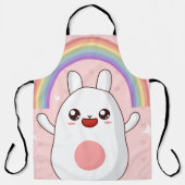 Kawaii regenboogklier schort (Voorkant)