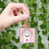 Kawaii regenboogklier sleutelhanger (Hand)