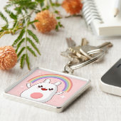 Kawaii regenboogklier sleutelhanger (Zijkant)