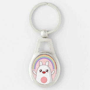 Kawaii regenboogklier sleutelhanger