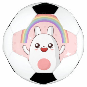 Kawaii regenboogklier voetbal