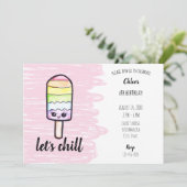 Kawaii regenboogpaprika's verjaardag kaart (Staand voorkant)