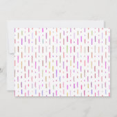 Kawaii regenboogpaprika's verjaardag kaart (Achterkant)