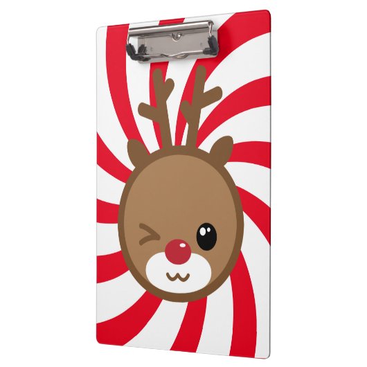 Kawaii Reindeer Clipboard Klembord (Links)