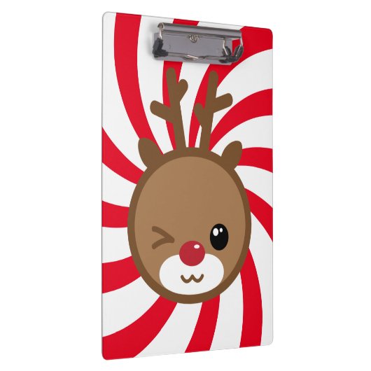 Kawaii Reindeer Clipboard Klembord (Rechts)