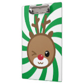 Kawaii Reindeer Clipboard Klembord (Links)