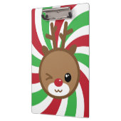 Kawaii Reindeer Clipboard Klembord (Links)