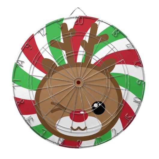 Kawaii Reindeer Dart Board Dartbord (Voorkant)