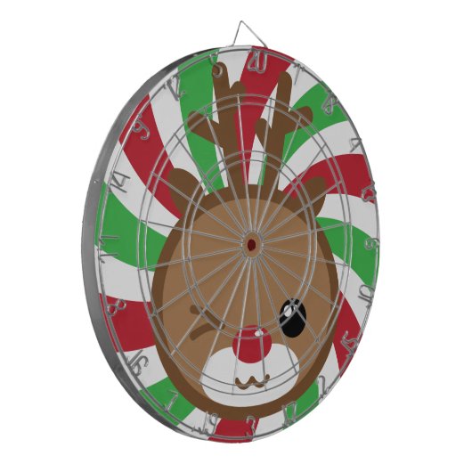 Kawaii Reindeer Dart Board Dartbord (Voorkant Links)