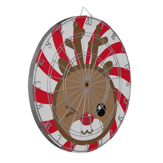 Kawaii Reindeer Dart Board Dartbord (Voorkant Links)
