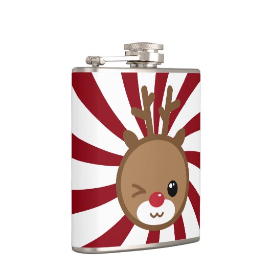 Kawaii Reindeer Flask Heupfles (Rechts)
