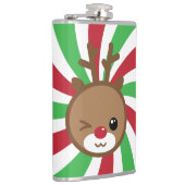 Kawaii Reindeer Flask Heupfles (Rechts)
