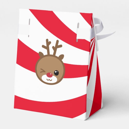 Kawaii Reindeer Gift Favor Box Bedankdoosjes (Achterkant)