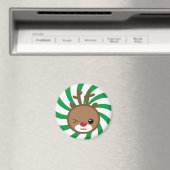 Kawaii Reindeer Magnet (Insitu (Vaatwasser))