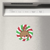 Kawaii Reindeer Magnet (Insitu (Vaatwasser))