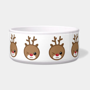 Kawaii Reindeer Pet Bowl Voerbakje