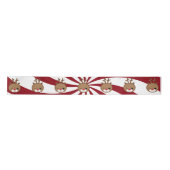 Kawaii Reindeer Satin Ribbon Satijnen Lint (Voorkant)