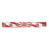 Kawaii Reindeer Satin Ribbon Satijnen Lint (Voorkant)