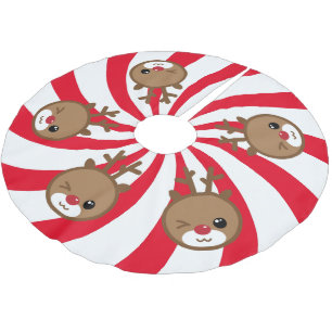 Kawaii Rendier Kerstboom Kleed Rok