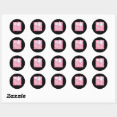 Kawaii Retro 90s Japanse Y2K Flip Telefoon Ronde Sticker (Vel)
