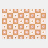 Kawaii Retro Happy Daisy Inpakpapier Vel (Voorkant 3)