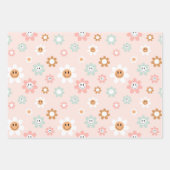 Kawaii Retro Happy Daisy Inpakpapier Vel (Voorkant 2)