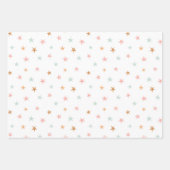 Kawaii Retro Madeliefjes Sterren Inpakpapier Vel (Voorkant 3)