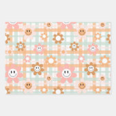Kawaii Retro Smile Daisy Inpakpapier Vel (Voorkant 2)