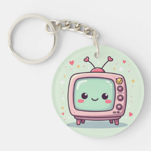 Kawaii Retro TV – Schattig Sleutelhanger
