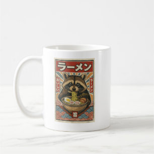 Kawaii Retro Vintage Japanse Slurpende Ramen Wasbe Koffiemok