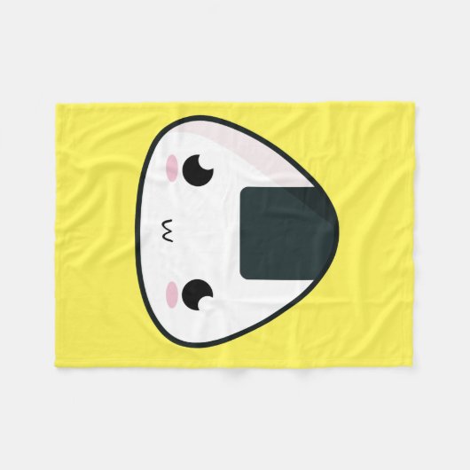 Kawaii Rice ball Fleece Deken (Voorkant (Horizontaal))